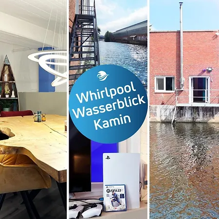 Exklusives Hafen-Appartement Mit Whirlpool, Mit Wasserblick, City-Nah & Eigenem Parkplatz Hamburg Exterior foto