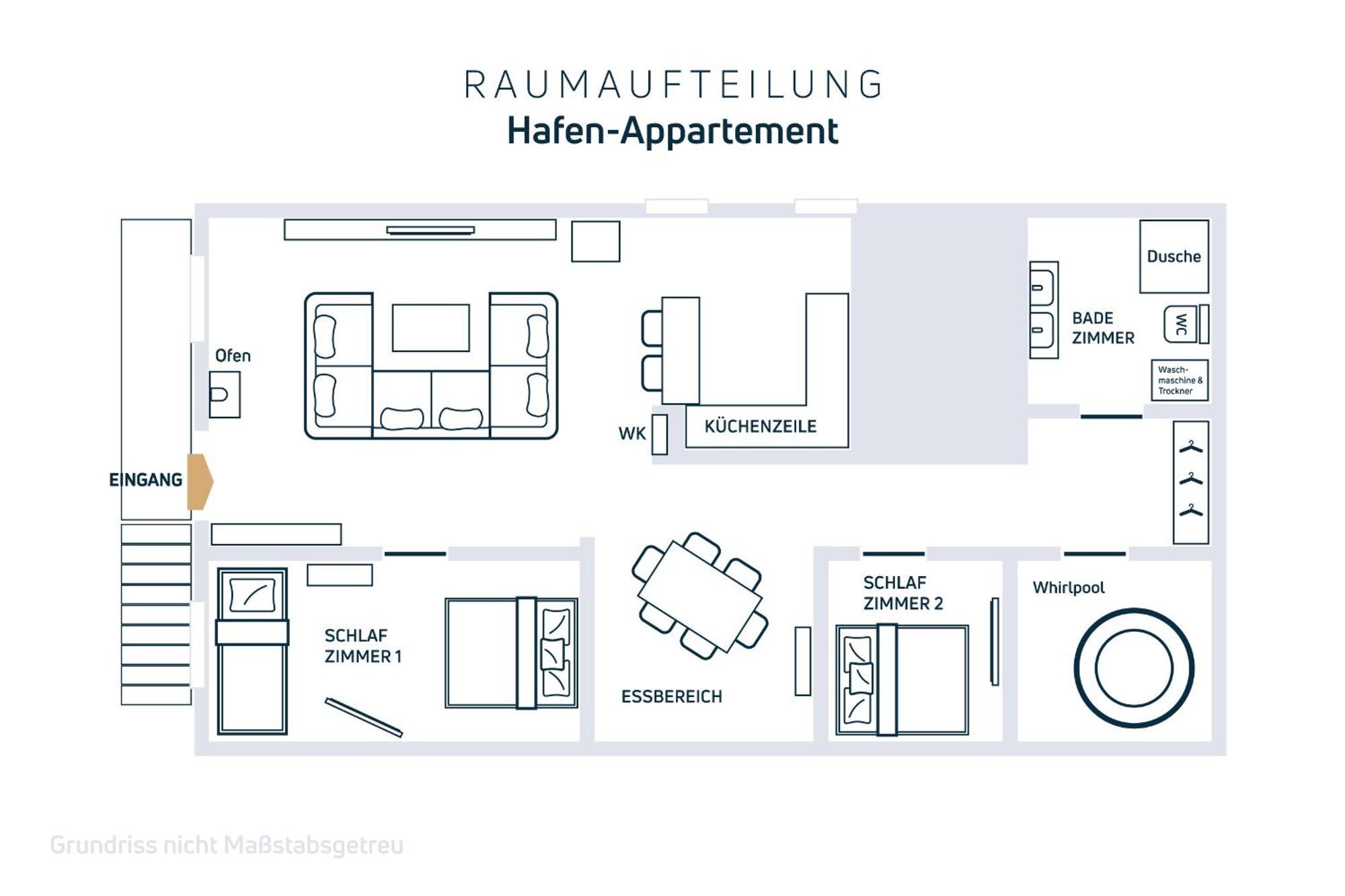 Apartment Exklusives Hafen-appartement Mit Whirlpool, Mit Wasserblick, City-nah & Eigenem Parkplatz Hamburg